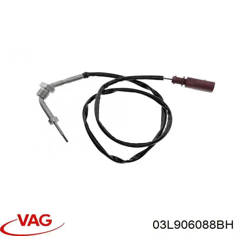 Czujnik temperatury spalin, przed filtrem cząstek stałych VAG 03L906088BH cena, od 64,71 USD