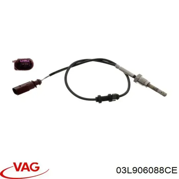 Czujnik temperatury spalin po filtrze cząstek stałych VAG 03L906088CE cena, od 57,08 USD