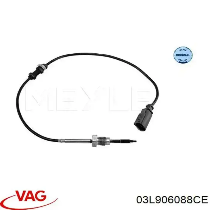 Do koszyka 03L906088CE VAG Czujnik temperatury spalin po filtrze cząstek stałych