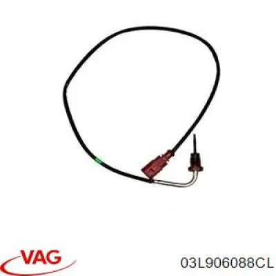 Czujnik temperatury spalin, przed filtrem cząstek stałych VAG 03L906088CL cena, od 68,01 USD