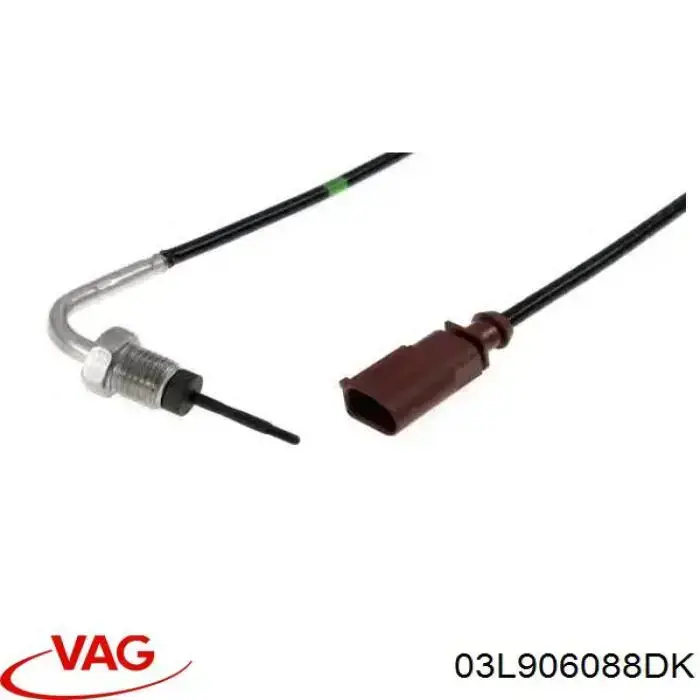 Do koszyka 03L906088DK VAG Czujnik temperatury spalin, przed filtrem cząstek stałych