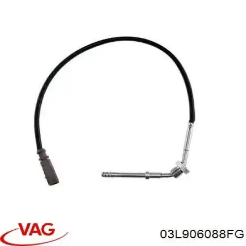 Czujnik temperatury spalin, przed filtrem cząstek stałych VAG 03L906088FG cena, od 61,29 USD