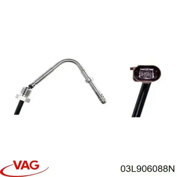 Czujnik temperatury spalin, przed filtrem cząstek stałych VAG 03L906088N cena, od 65,08 USD