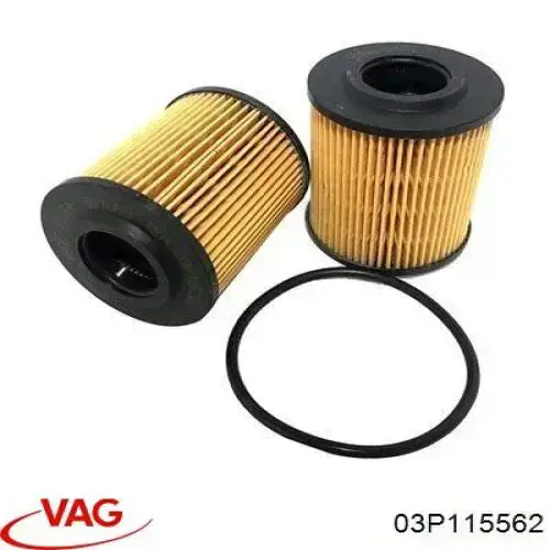 Do koszyka 03P115562 VAG Filtr oleju