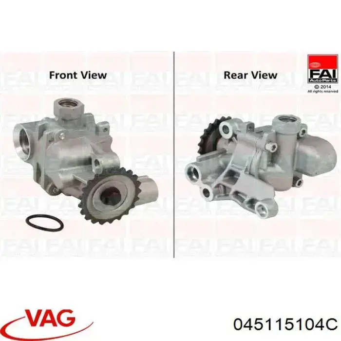 Pompa oleju VAG 045115104C cena, od 95,88 USD