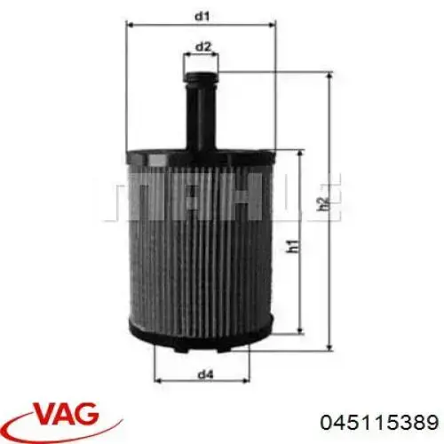 Filtr oleju VAG 045115389 cena, od 7,50 USD
