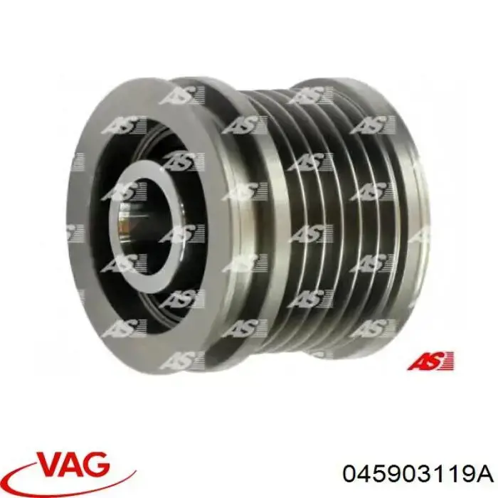 Koło pasowe alternatora VAG 045903119A cena, od 45,20 USD