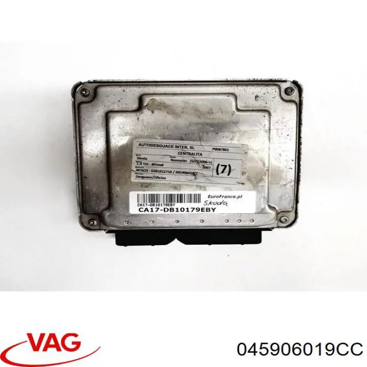 Sterownik silnika Skoda Roomster minivan (5J7) (2006 - 2015) cena, od 144,61 USD