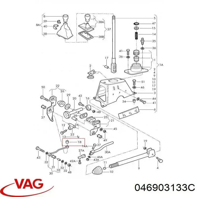 046903133C VAG Napinacz paska napędowego
