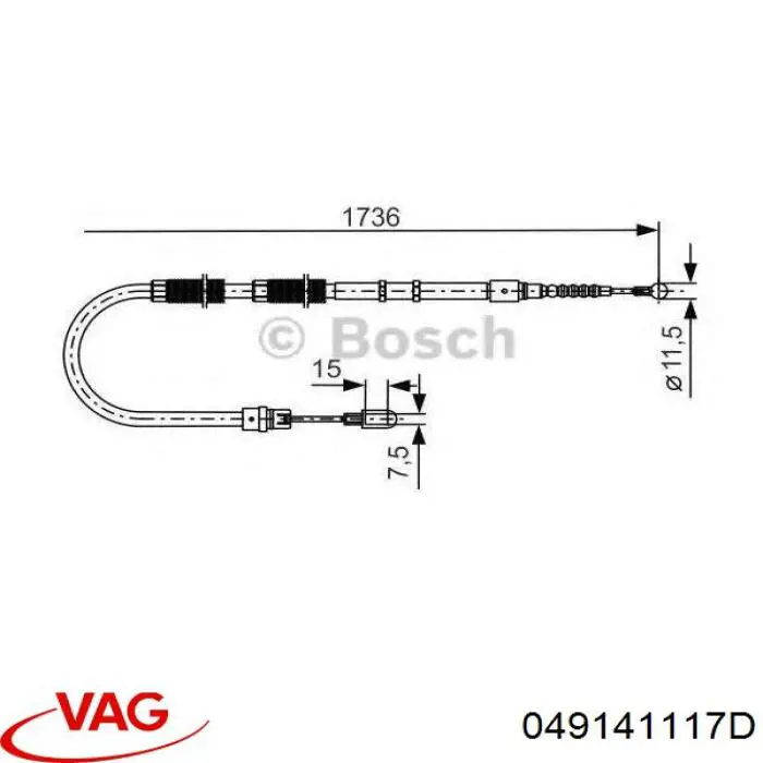 Do koszyka 049141117D VAG Docisk sprzęgła