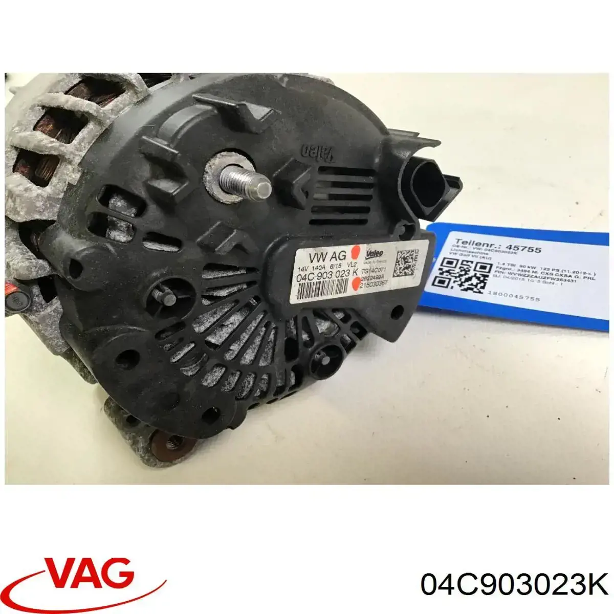 Do koszyka 04C903023K VAG Alternator