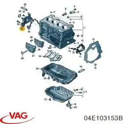  VAG 04E103153B cena, od 31,37 USD