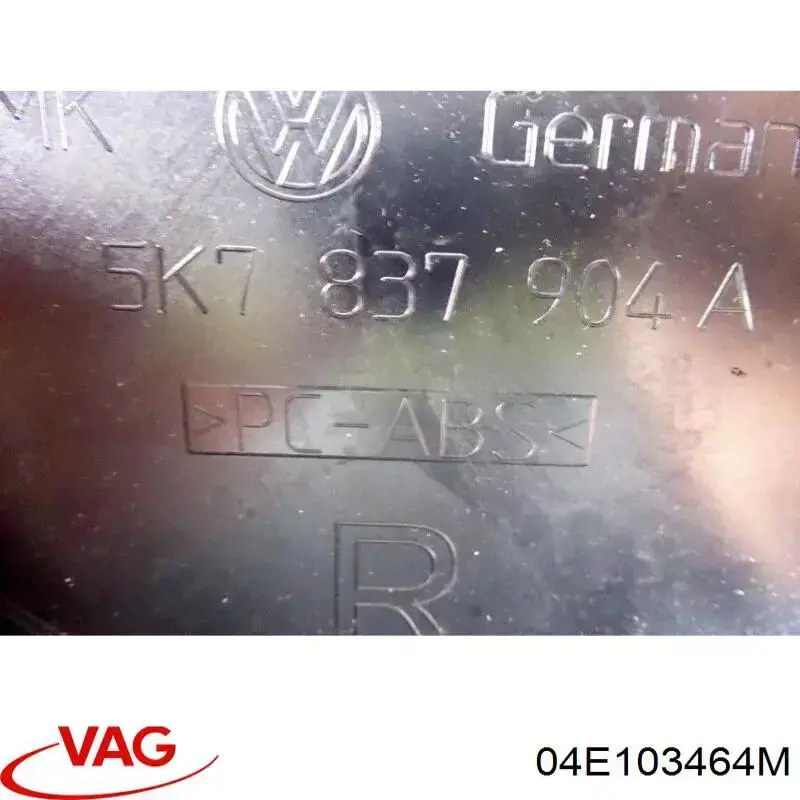 Separator oleju układu wentylacji kadłuda (bloku silnika) VAG 04E103464M cena, od 27,84 USD