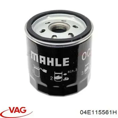 Do koszyka 04E115561H VAG Filtr oleju