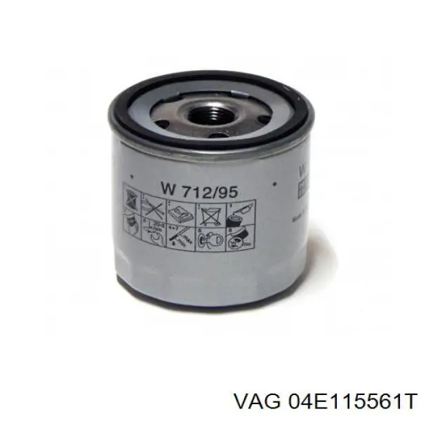 Do koszyka 04E115561T VAG Filtr oleju