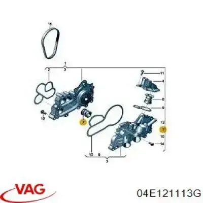04E121113G VAG Termostat
