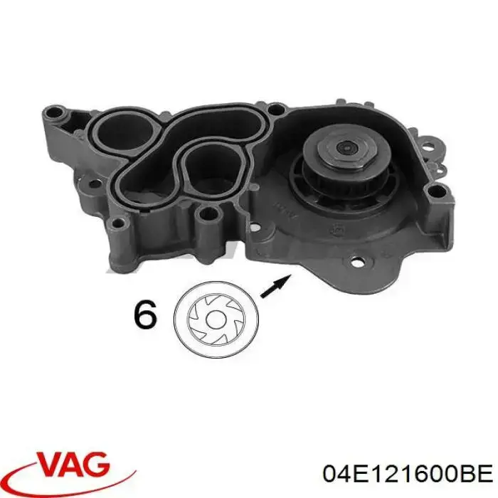 Pompa chłodząca wodna VAG 04E121600BE