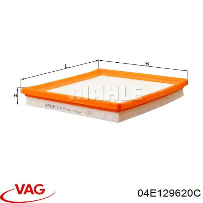 Filtr powietrza VAG 04E129620C cena, od 6,89 USD