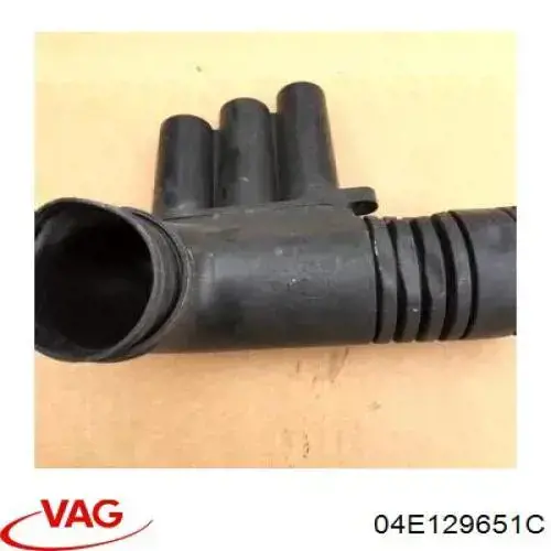 Króciec powietrza, wylot filtra powietrznego VAG 04E129651C cena, od 45,97 USD