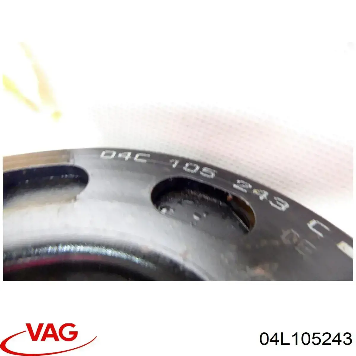 Do koszyka 04L105243 VAG Koło pasowe wału korbowego