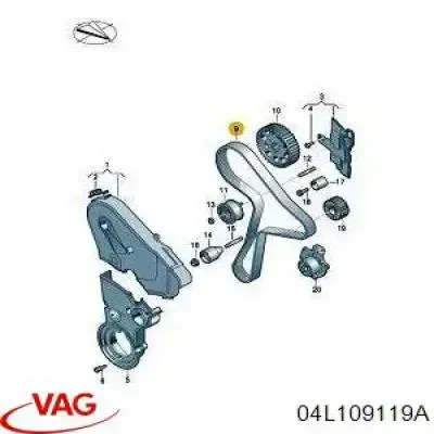 04L109119A VAG Pasek rozrządu