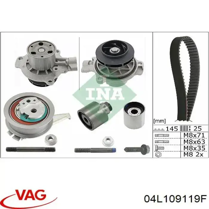 04L109119F VAG Pasek rozrządu