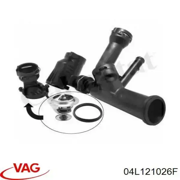 Do koszyka 04L121026F VAG Obudowa termostatu