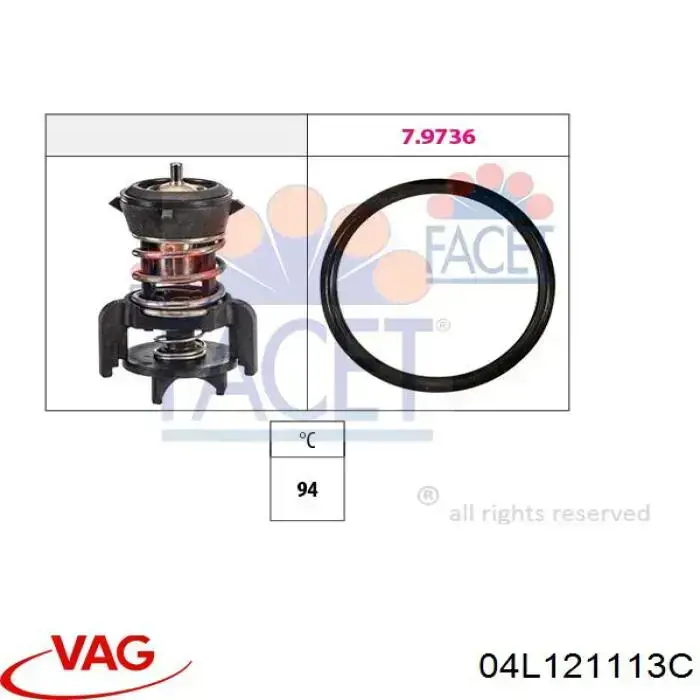 Termostat 04L121113C VAG