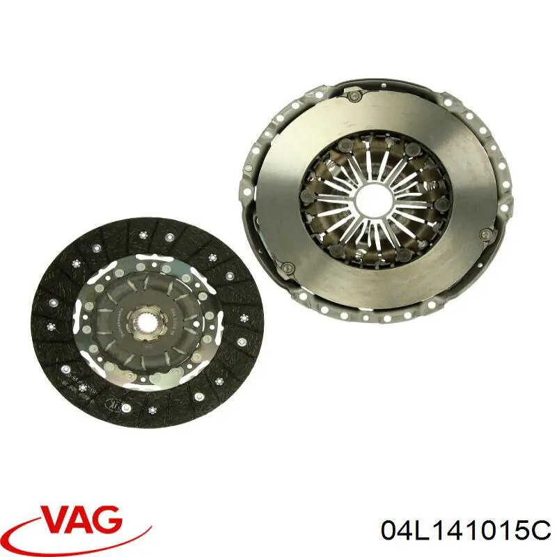 Do koszyka 04L141015C VAG Zestaw sprzęgła (3 części)