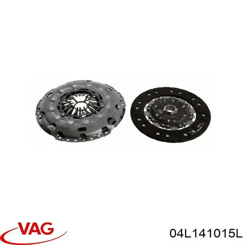 04L141015L VAG Zestaw sprzęgła (3 części)