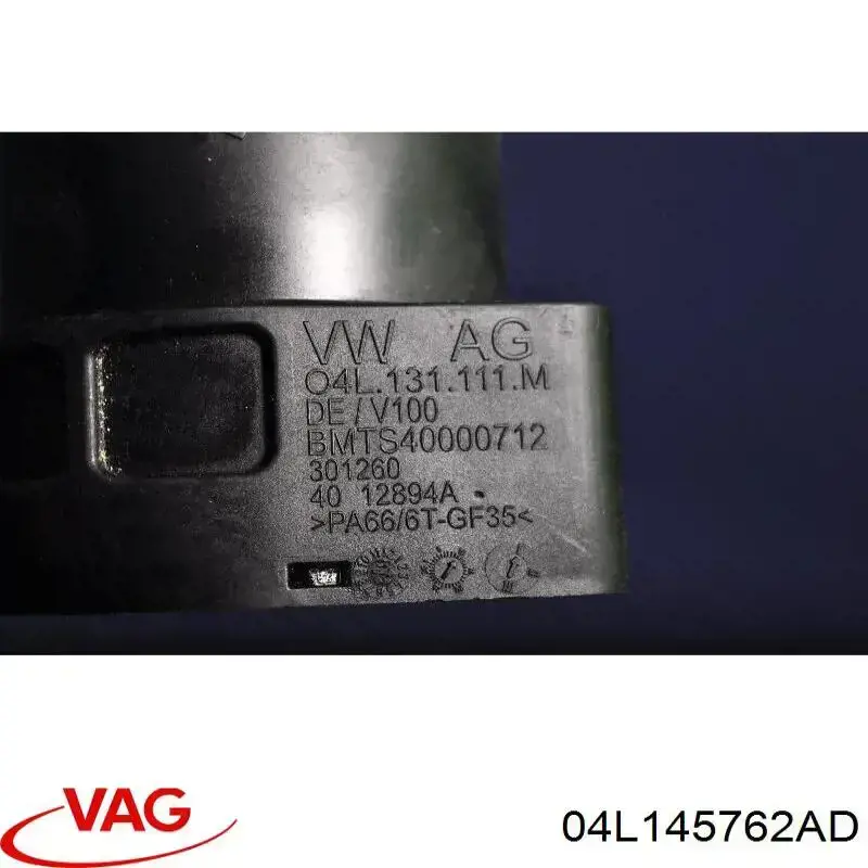04L145762AD VAG Króciec powietrza, wlot do turbiny (doładowanie)
