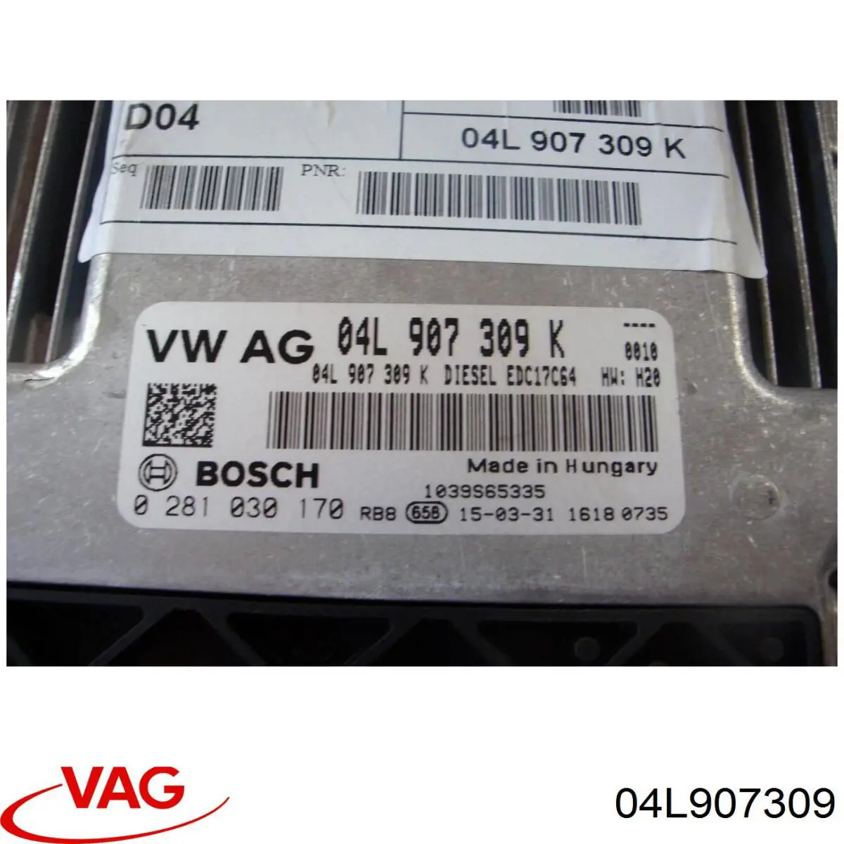 Sterownik silnika 04L907309 VAG
