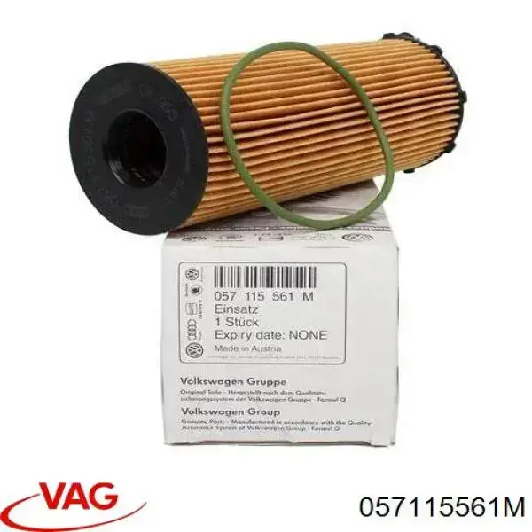 Do koszyka 057115561M VAG Filtr oleju