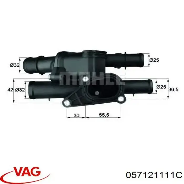 057121111C VAG Obudowa termostatu