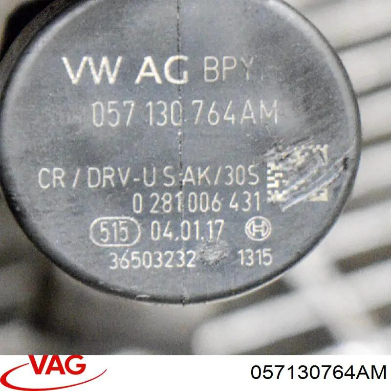 Regulator ciśnienia paliwa w listwie paliwowej VAG 057130764AM cena, od 117,09 USD