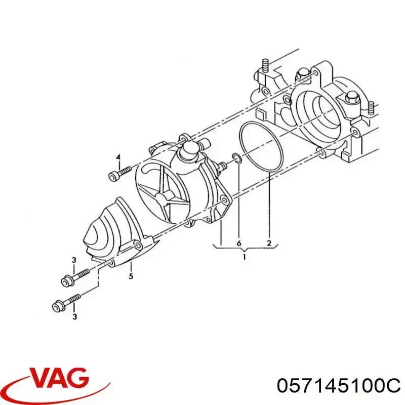 Pompa podciśnienia VAG 057145100C