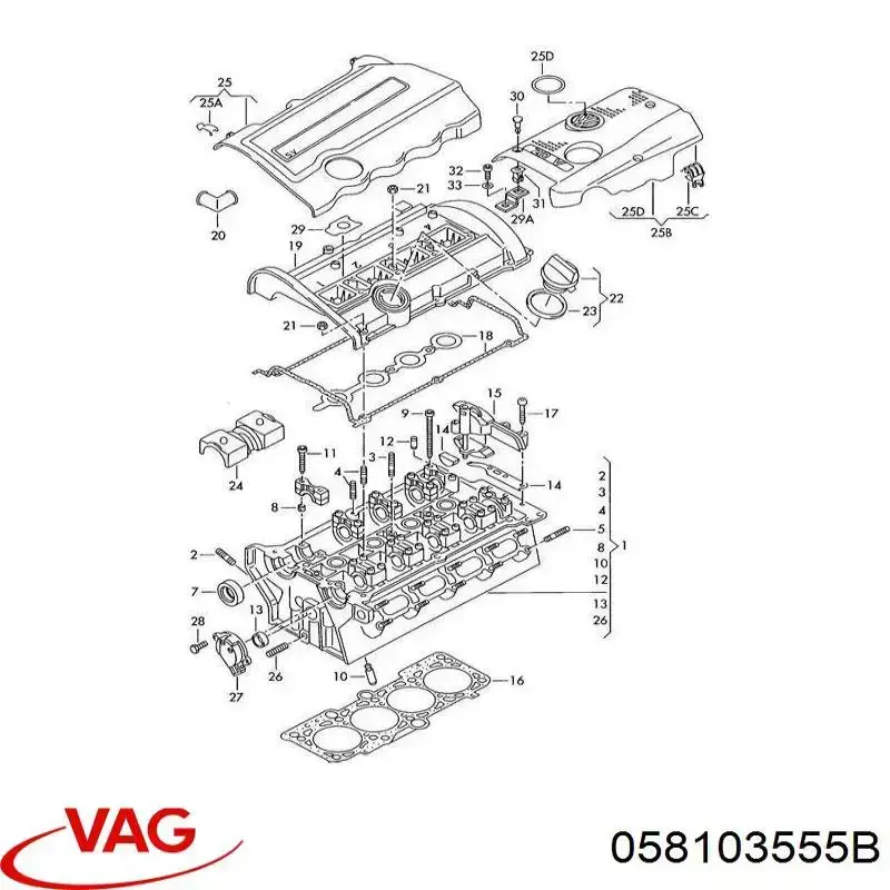 Separator oleju układu wentylacji kadłuda (bloku silnika)  do Audi A6 C4 4A5