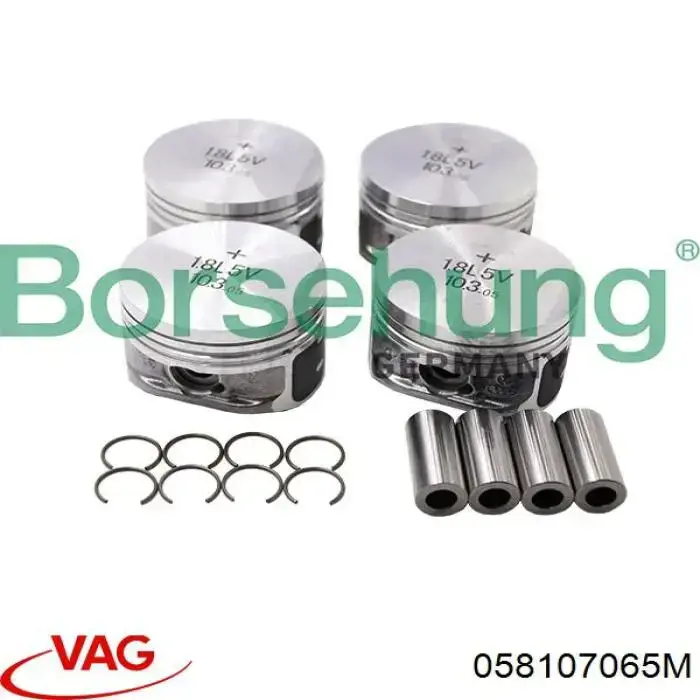 058107065M VAG Tłok, komplet do jednego cylindru, STD