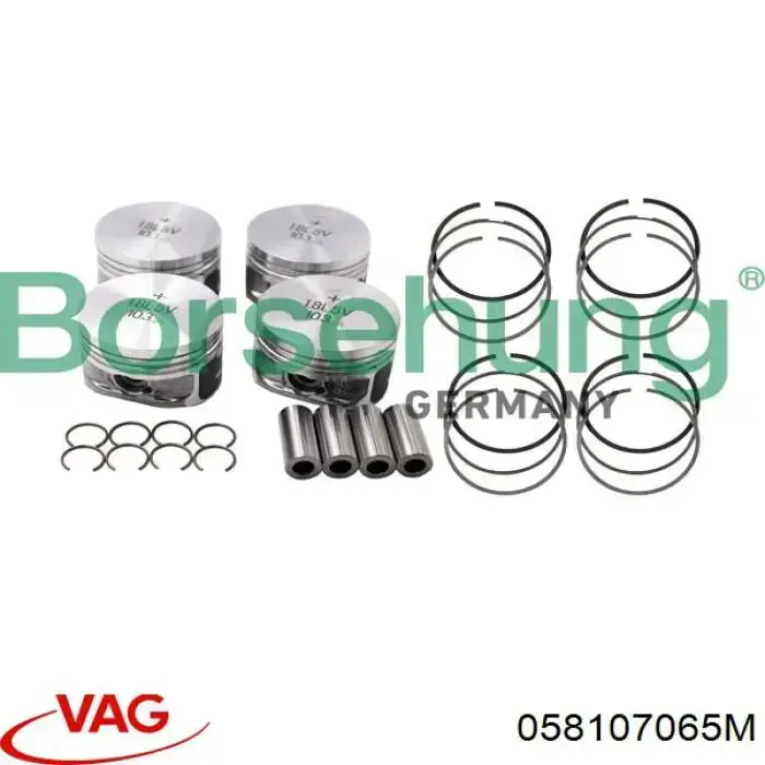 Do koszyka 058107065M VAG Tłok, komplet do jednego cylindru, STD