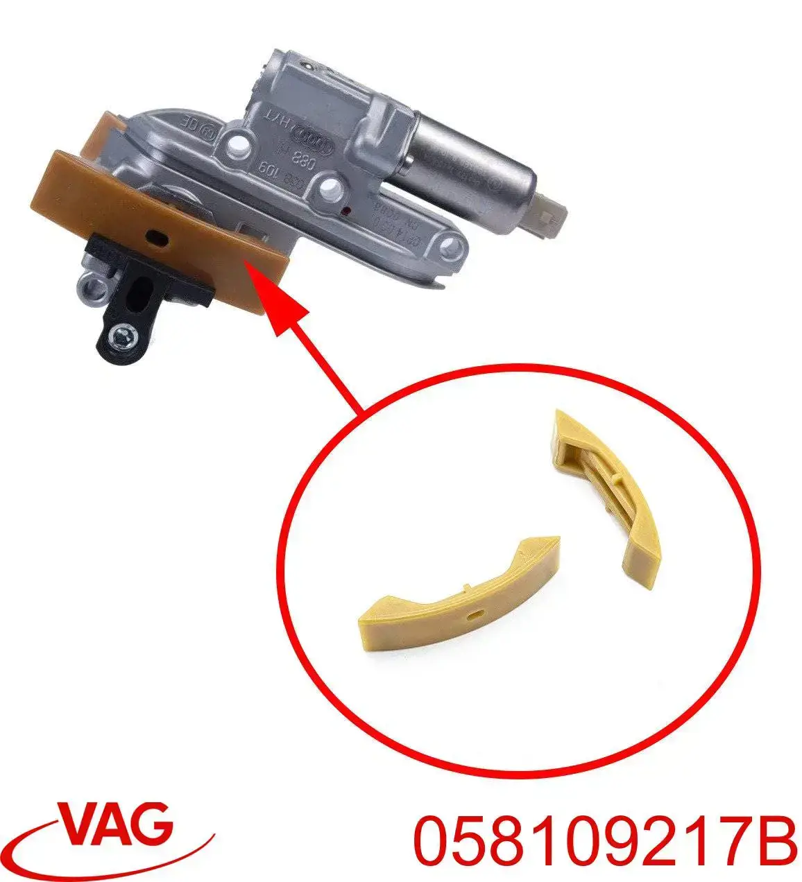 Napinacz łańcucha rozrządu VAG 058109217B cena, od 65,41 USD