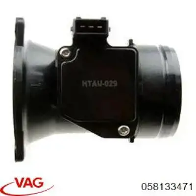 Czujnik przepływu powietrza, przepływomierz powietrza M.A.F. 058133471 VAG