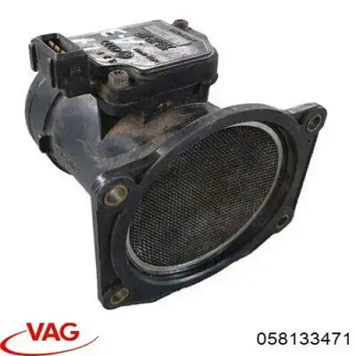 Czujnik przepływu powietrza, przepływomierz powietrza M.A.F. 058133471 VAG