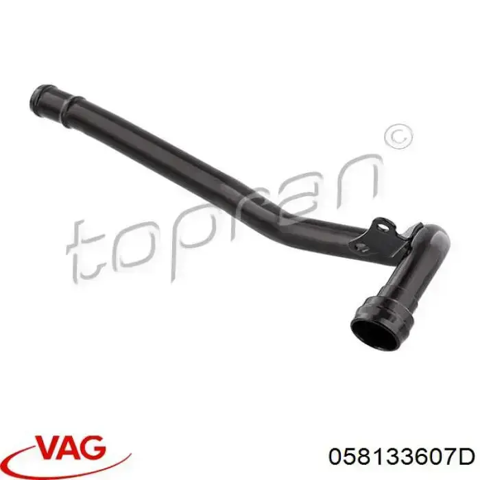 Króciec wentylacji kadłuba (separatora oleju) VAG 058133607D cena, od 17,38 USD