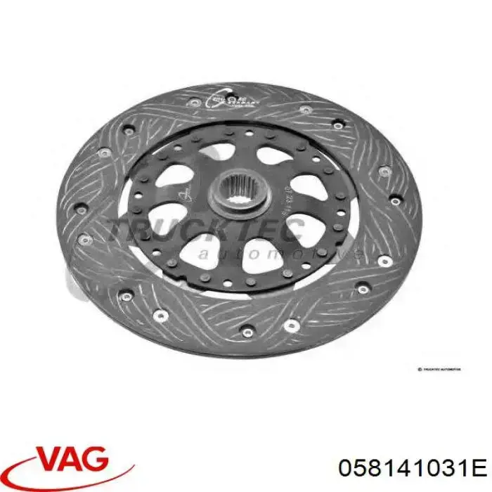 Do koszyka 058141031E VAG Tarcza sprzęgła