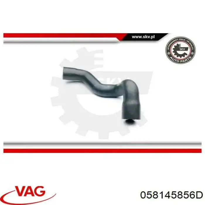 Przewód (króciec) intercoolera VAG 058145856D cena, od 15,24 USD