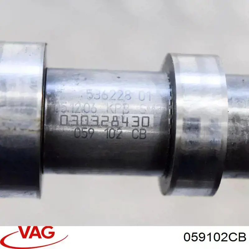 059102CB VAG Wał rozrządu silnika wylotowy, wydechowy lewy