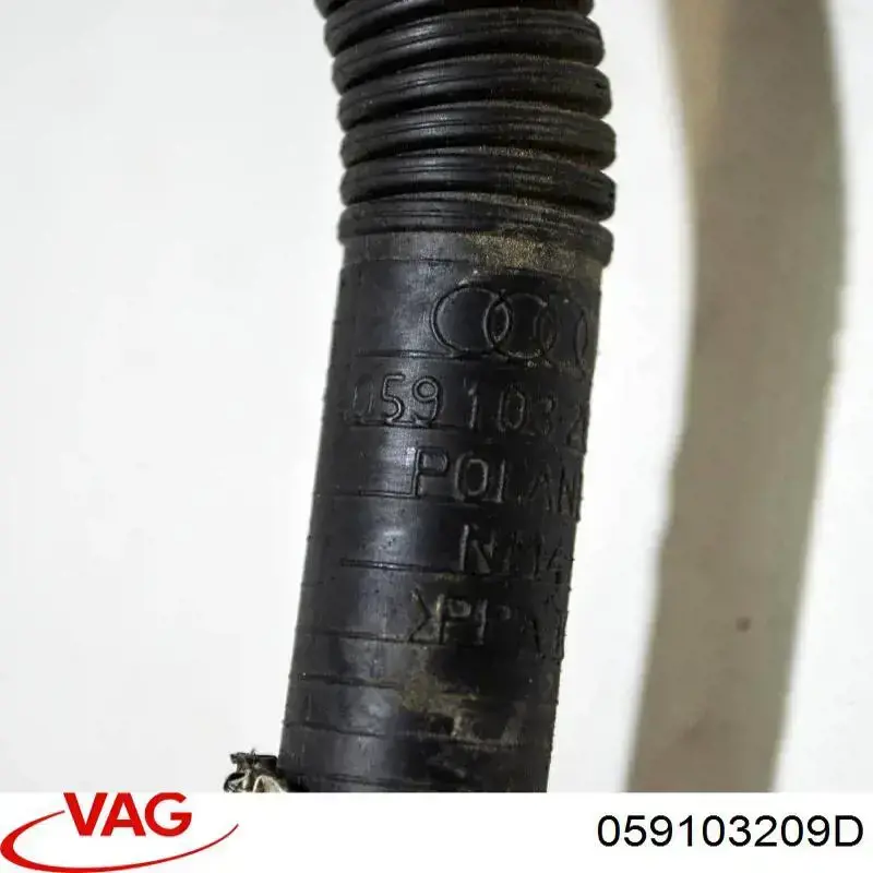 Króciec wentylacji kadłuba (separatora oleju) VAG 059103209D cena, od 119,88 USD