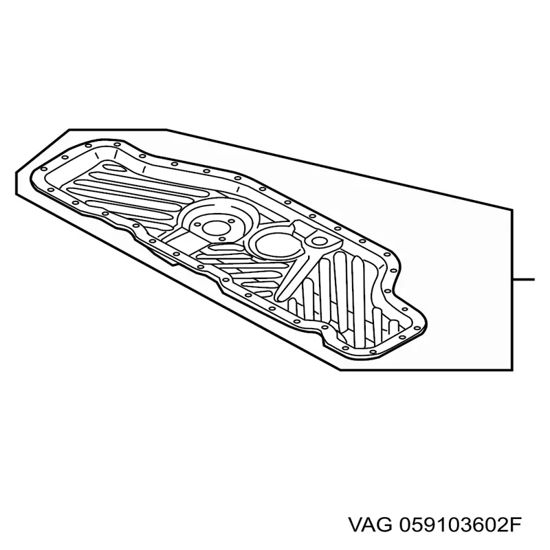 Miska olejowa silnika, dolna część VAG 059103602F cena, od 82,76 USD