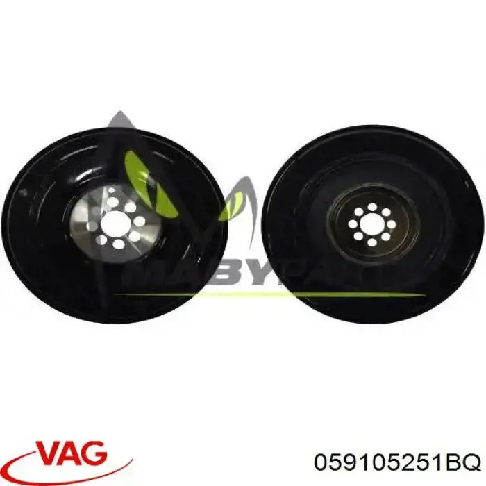 Do koszyka 059105251BQ VAG Koło pasowe wału korbowego