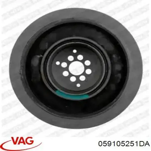Koło pasowe wału korbowego VAG 059105251CD cena, od 2025,51 USD